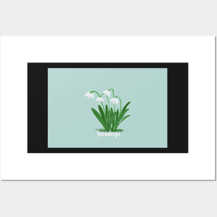 Snowdrops artwork Posters and Art